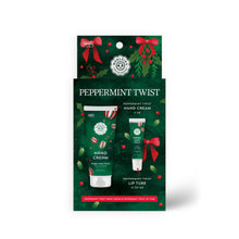 Load image into Gallery viewer, Peppermint Twist Hand Cream & Lip Mask Duo – Holiday Set