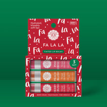 Load image into Gallery viewer, Fa La La Tinted Lip Balm Set Of 3