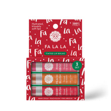 Load image into Gallery viewer, Fa La La Tinted Lip Balm Set Of 3