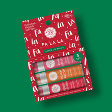 Load image into Gallery viewer, Fa La La Tinted Lip Balm Set Of 3