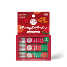 Load image into Gallery viewer, Fruity & Festive Lip Balm Set Of 3