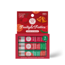 Load image into Gallery viewer, Fruity & Festive Lip Balm Set Of 3