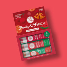 Load image into Gallery viewer, Fruity & Festive Lip Balm Set Of 3