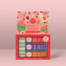 Load image into Gallery viewer, Fruity Treats  Lip balm set of 3