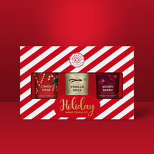 Load image into Gallery viewer, Holiday Hand Cream Trio | Shea Butter Gift Set (Red Striped)