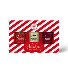 Load image into Gallery viewer, Holiday Hand Cream Trio | Shea Butter Gift Set (Red Striped)