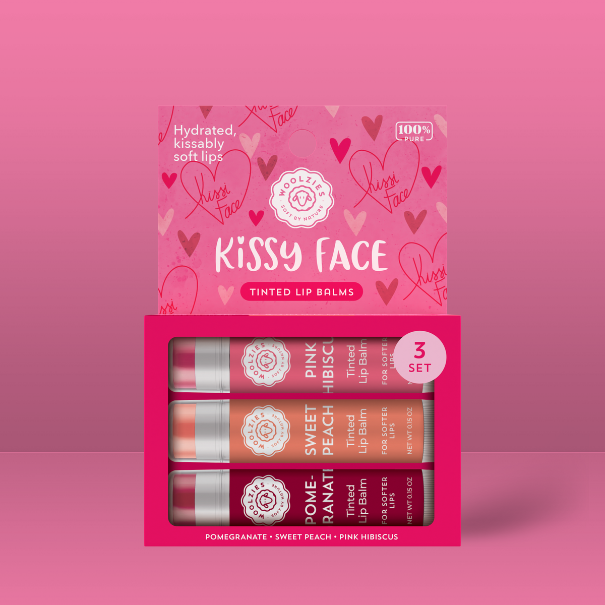 Kissy Face Lip Balm Set of 3 – Woolzies.com