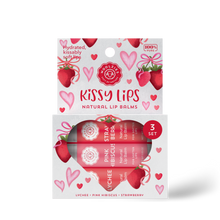 Load image into Gallery viewer, Kissy Lips Natural NON TINTED Lip Balm Set Of 3