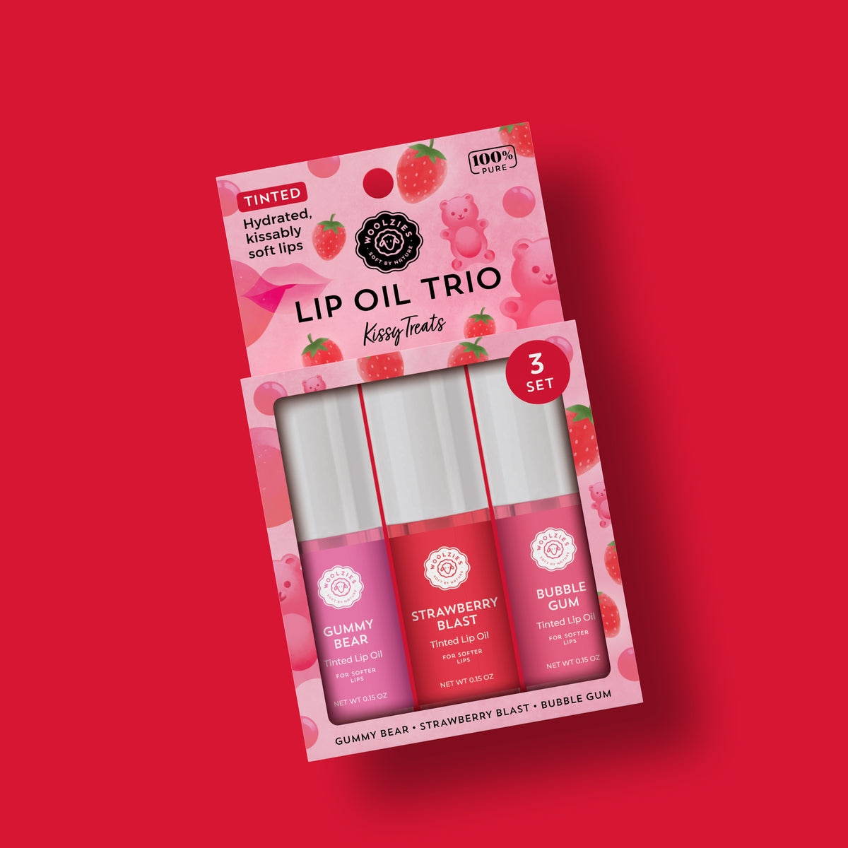 Tinted Lip Oil Trio - Kissy Treats – Woolzies.com