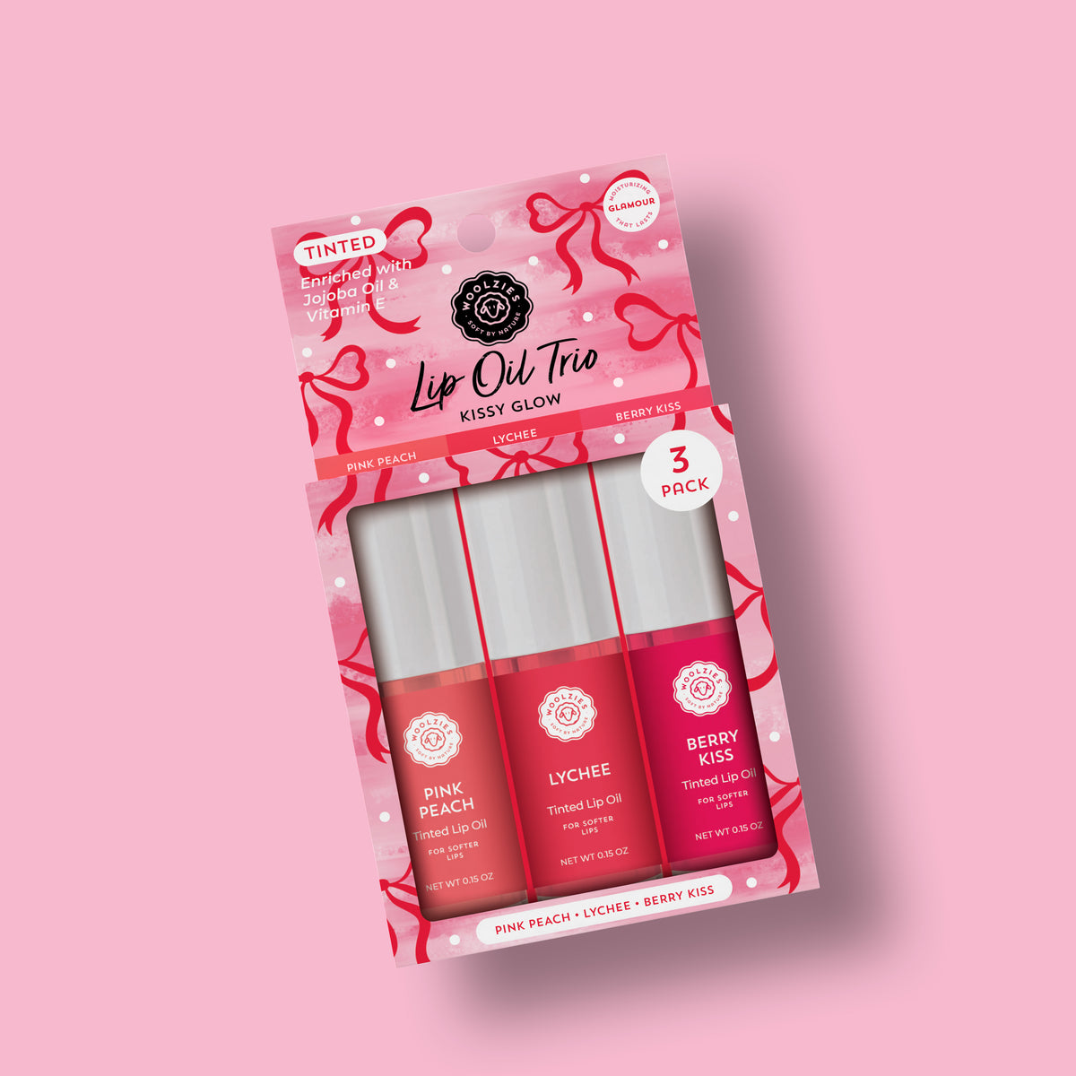 Tinted Lip Oil Trio - Kissy Glow – Woolzies.com