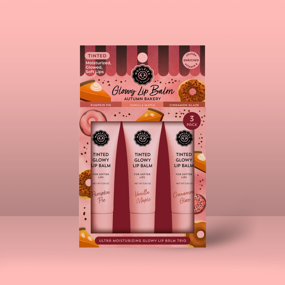 Autumn Bakery Tinted Glowy Lip Balm Trio – Woolzies.com