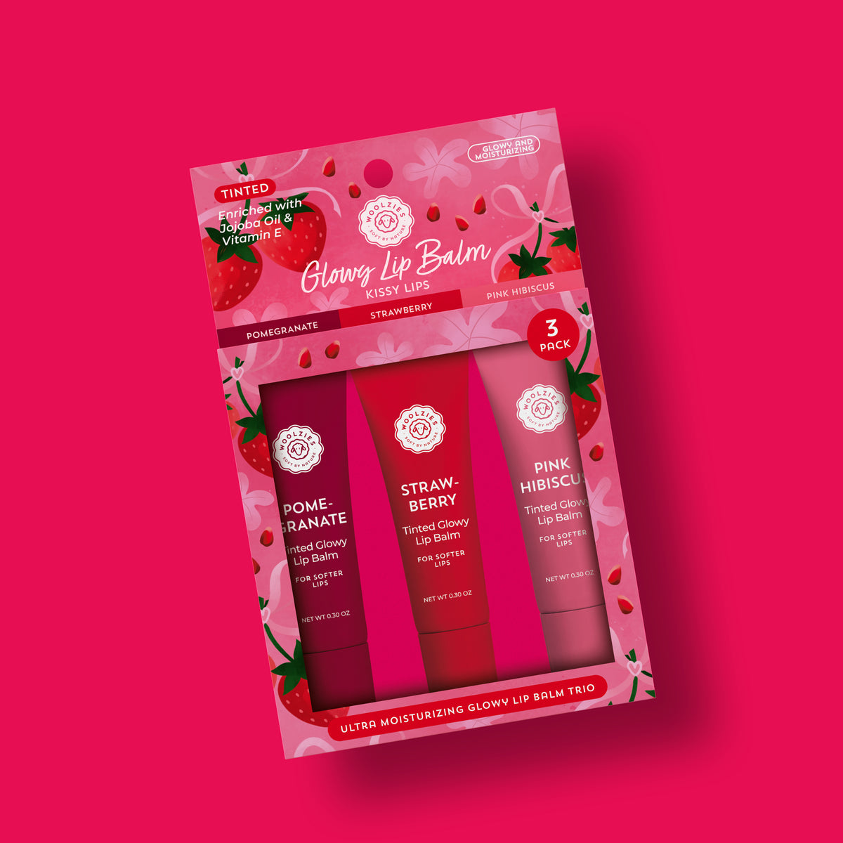 Kissy Lips Glowy Lip Balm Trio – Woolzies.com Kissy Lips Glowy Lip Balm Trio – Woolzies.com