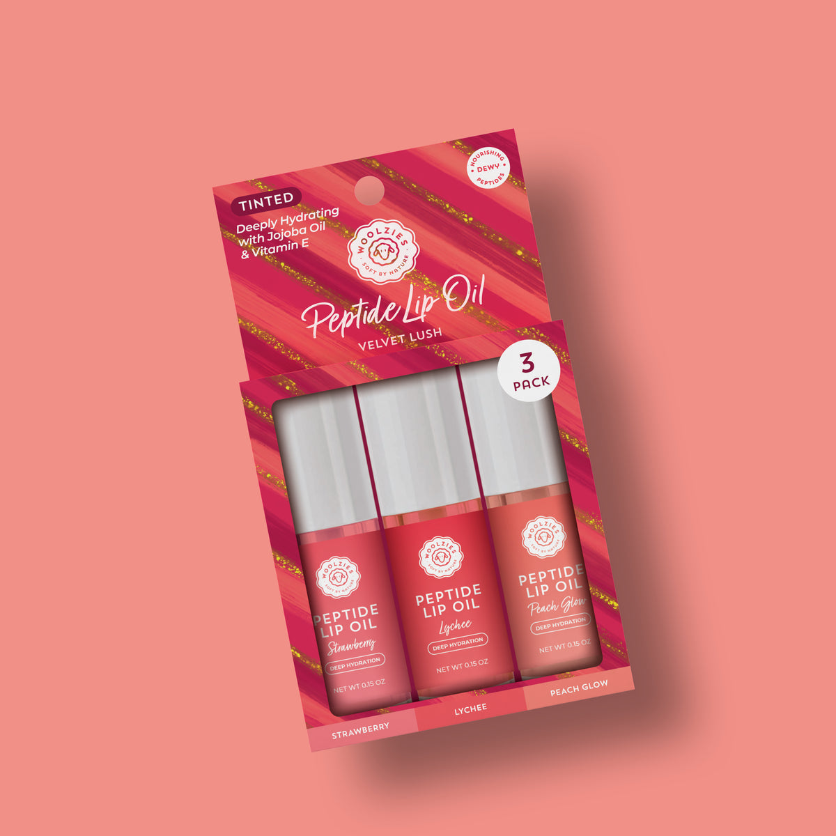 Peptide Lip Oil Trio – Velvet Lush 💋 – Woolzies.com