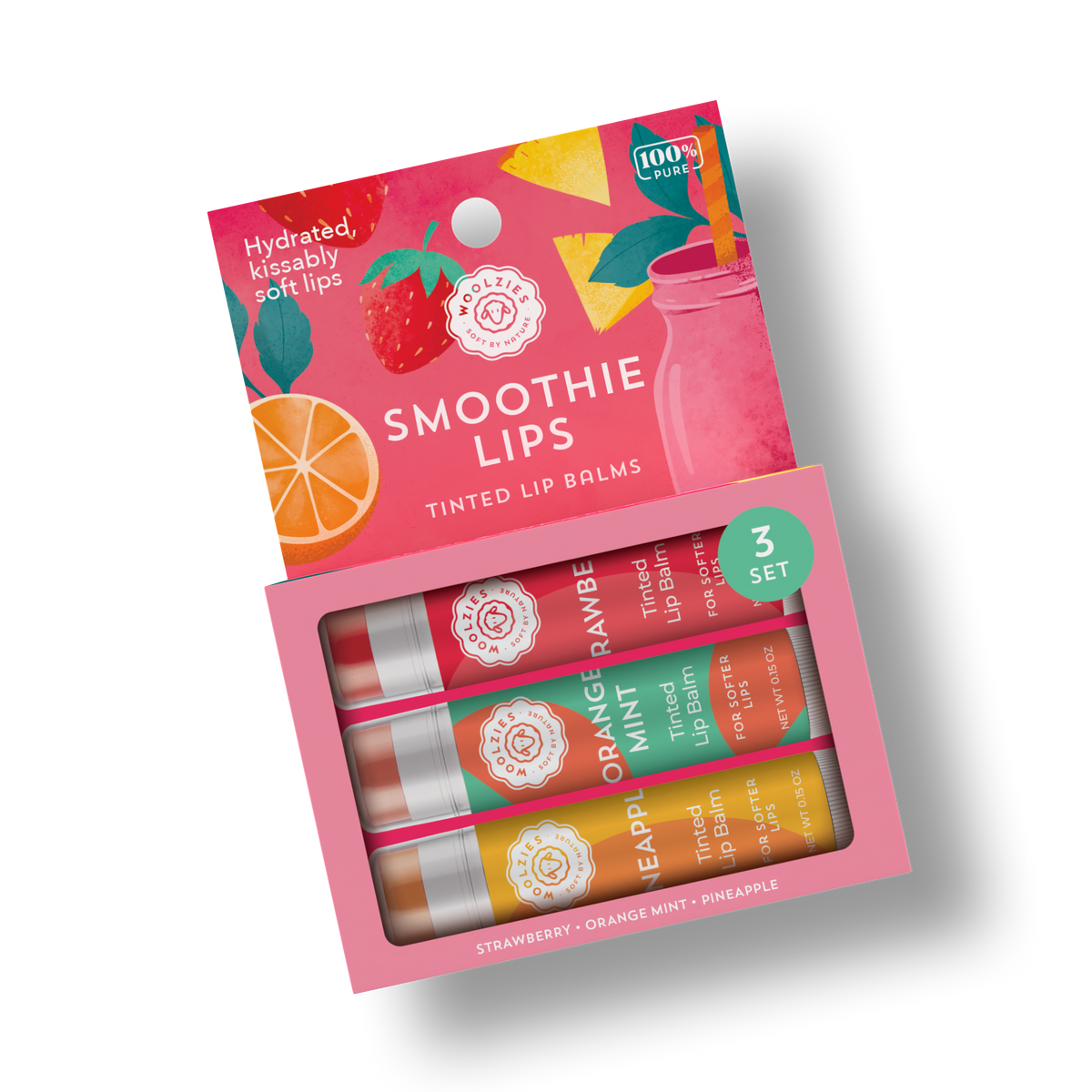 Smoothie Lips TINTED Lip Balm Set of 3 – Woolzies.com