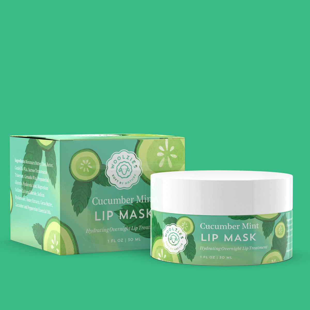 1oz. Cucumber Mint Lip Mask