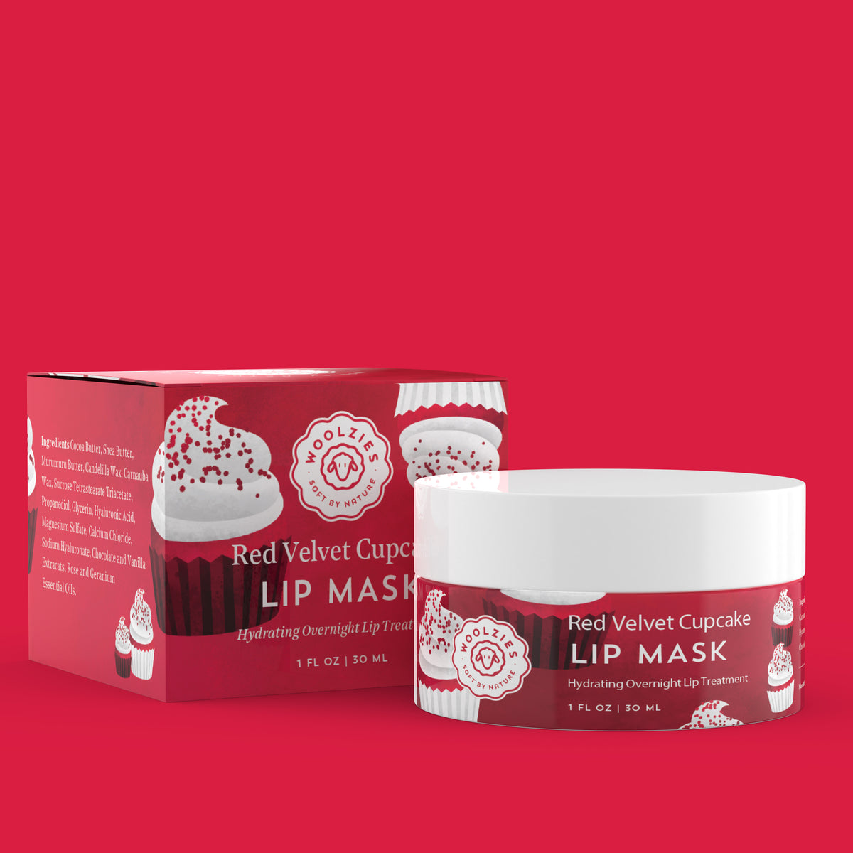 1oz. Red Velvet Cupcake Lip Mask – Woolzies.com