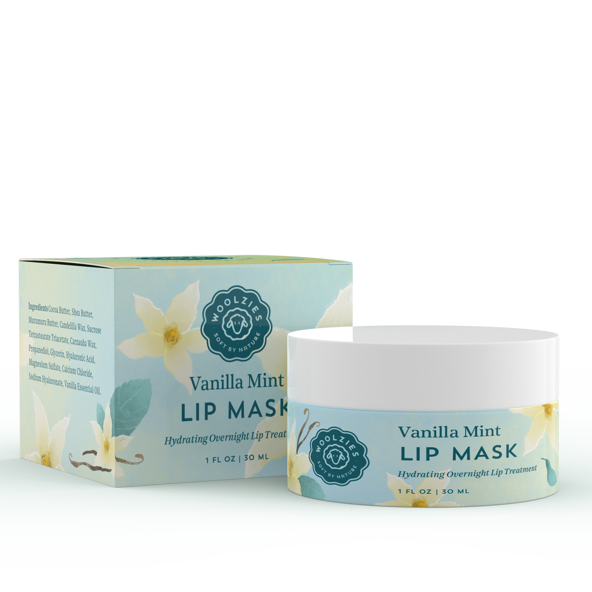 1oz. Vanilla Mint Lip Mask – Woolzies.com