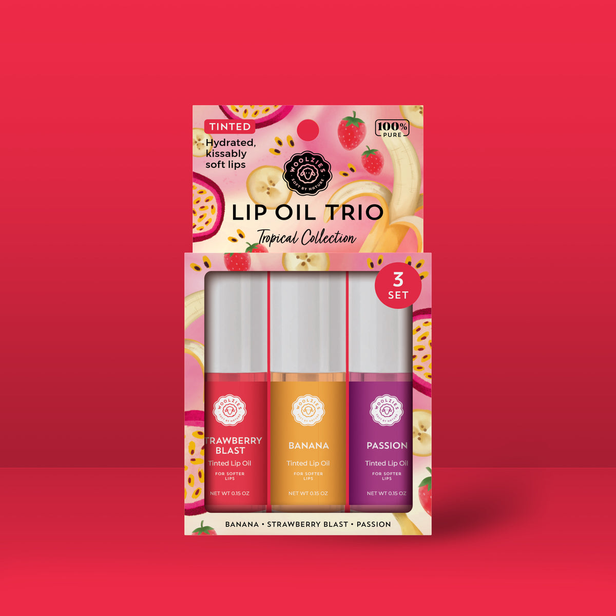 Tinted Lip Oil Set – Tropical Collection – Woolzies.com
