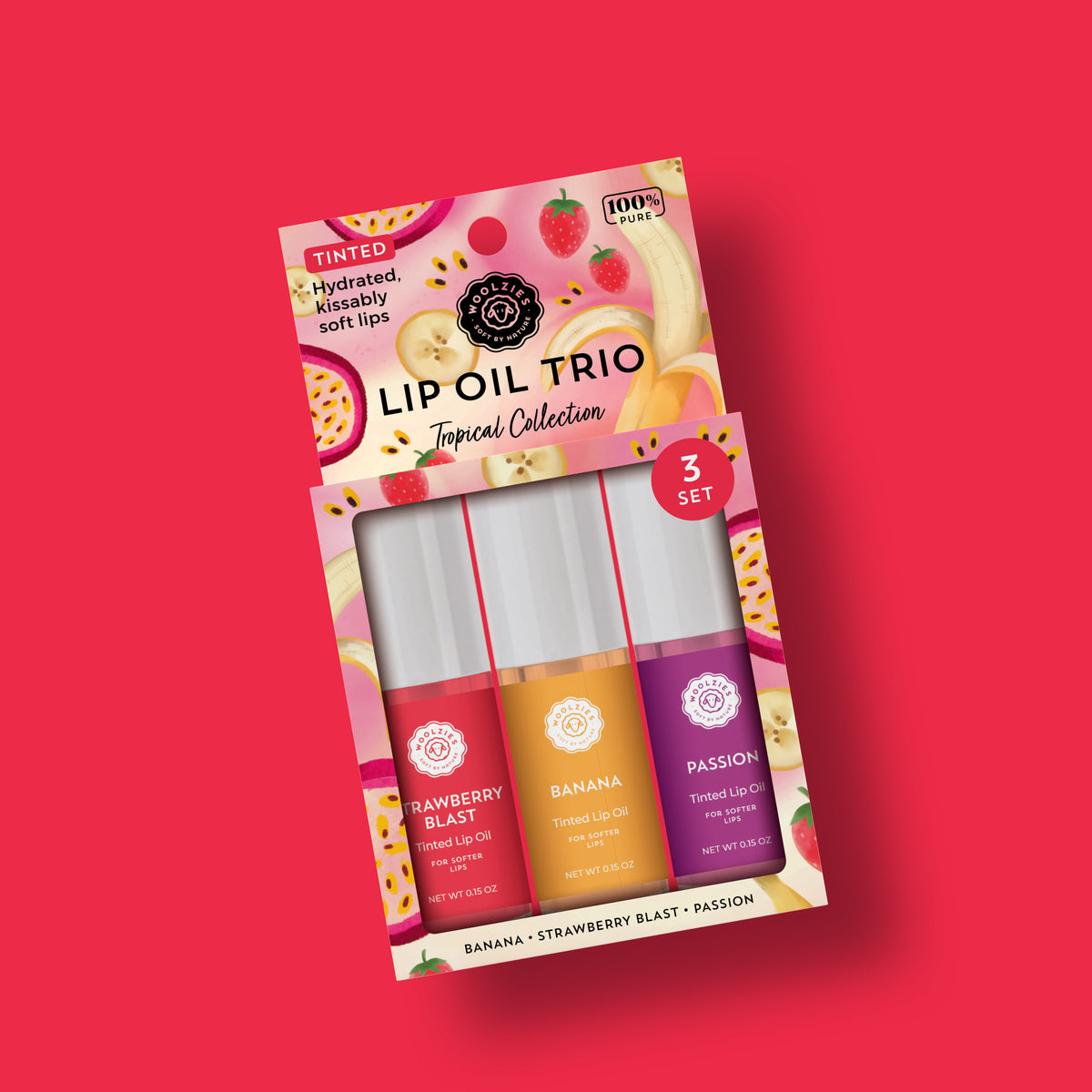 Tinted Lip Oil Set – Tropical Collection – Woolzies.com