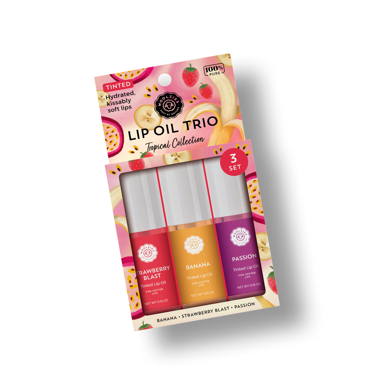 Tinted Lip Oil Set – Tropical Collection – Woolzies.com