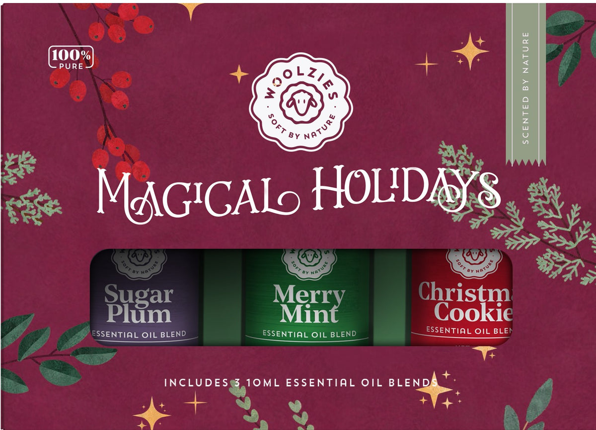  Woolzies Winter Wonderland Holiday Essential Oil Set of 3   Includes Christmas Cookie, Sugar Plum & Merry Mint 10ML : Health & Household