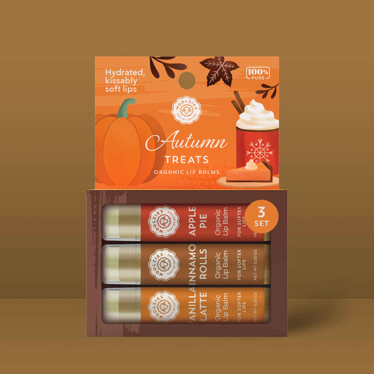 Autumn Treats Lip Balm Set Of 3 – Woolzies.com