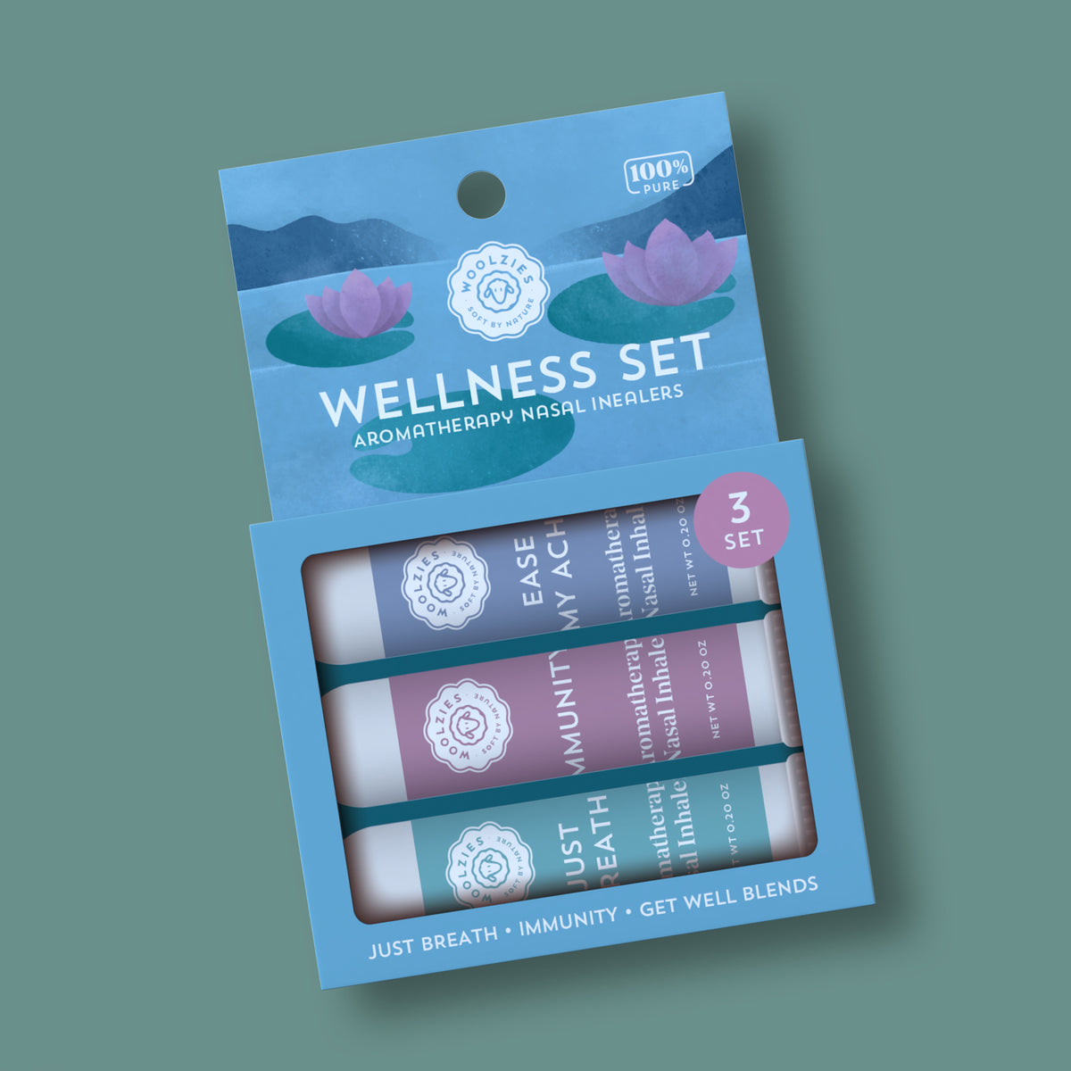 Wellness Set Of 3 Nasal Inhalers – Woolzies.com