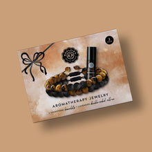 Load image into Gallery viewer, Aromatherapy Tiger Eye Lava Bracelet Set