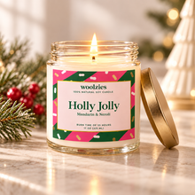 Load image into Gallery viewer, Holly Jolly Soy Candle – 11 oz