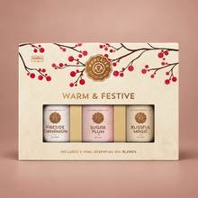Load image into Gallery viewer, Warm &amp; Festive Essential Oil Collection