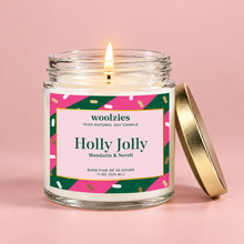 Load image into Gallery viewer, Holly Jolly Soy Candle – 11 oz