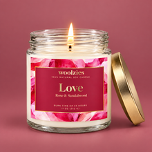 Load image into Gallery viewer, Love Soy Candle – Rose &amp; Geranium – 11 oz