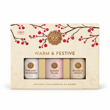 Load image into Gallery viewer, Warm &amp; Festive Essential Oil Collection