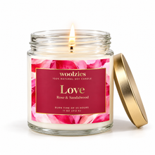 Load image into Gallery viewer, Love Soy Candle – Rose &amp; Geranium – 11 oz