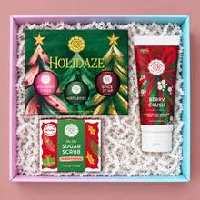Load image into Gallery viewer, Christmas Gift Set – Essential Oil Trio + Hand Cream + Sugar Scrub