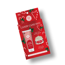 Load image into Gallery viewer, Candy Cane Duo -  Hand Cream &amp; Lip Scrub Duo – Holiday Set
