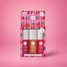 Load image into Gallery viewer, Fa La La La Holiday Tinted Lip Oil Trio – 3 × 0.15 oz