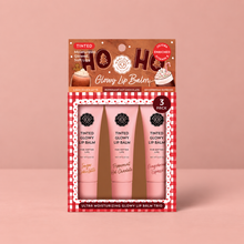 Load image into Gallery viewer, Ho Ho Tinted Glowy Lip Balm Trio