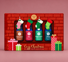 Load image into Gallery viewer, Cozy Christmas Essential Oil Collection – 4 x 10 ml