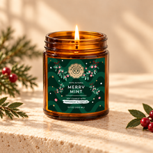 Load image into Gallery viewer, Merry Mint Soy Candle – 3.5 oz
