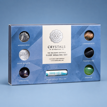 Load image into Gallery viewer, Relaxing Sleep Crystal Set with Aromatherapy Roll-On – 6 Crystals + Sleep Blend