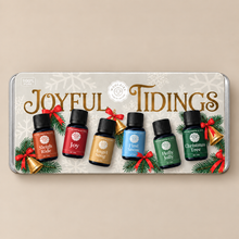 Load image into Gallery viewer, Joyful Tidings  Essential Oil gift TIN BOX Set Of 6