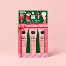 Load image into Gallery viewer, Christmas Treats Tinted Glowy Lip Balm Trio