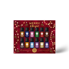 Load image into Gallery viewer, Merry &amp; Bright Essential Oil Gift Collection – 12 x 5 ml