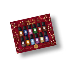 Load image into Gallery viewer, Merry &amp; Bright Essential Oil Gift Collection – 12 x 5 ml