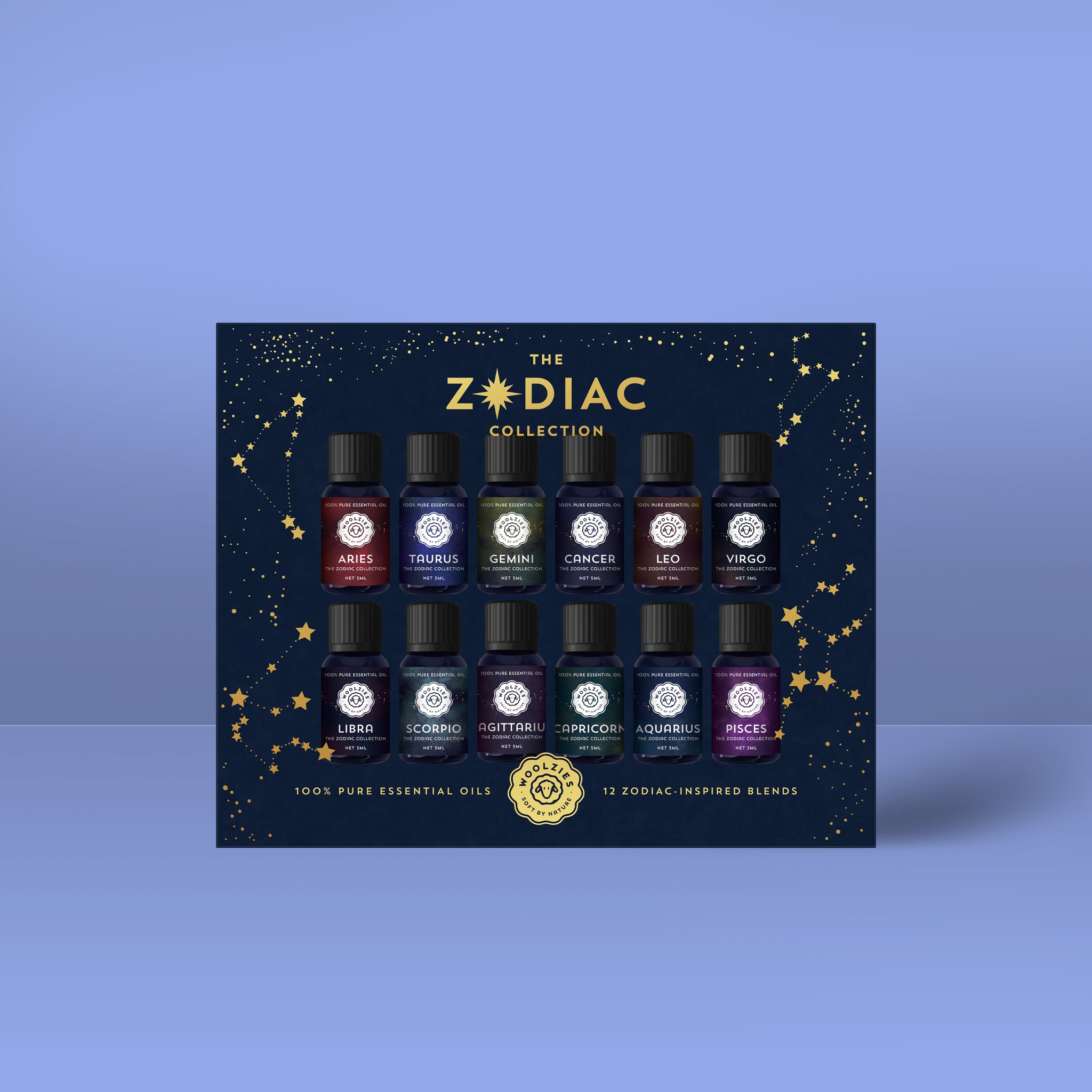 Zodiac Essential Oil Collection | 12 Star Sign Blends | 5 ml Woolzies.com Zodiac Essential Oil Collection | 12 Star Sign Blends | 5 ml Woolzies.com