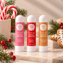 Load image into Gallery viewer, Holiday Aromatherapy Nasal Inhaler Set – 3 Pack