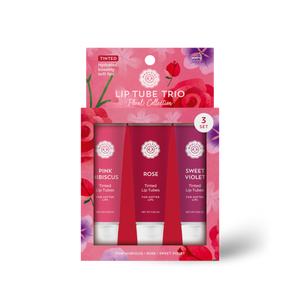 Floral Collection Lip Tube Set Of 3