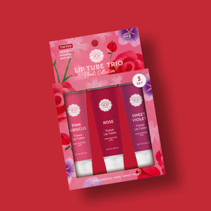 Floral Collection Lip Tube Set Of 3