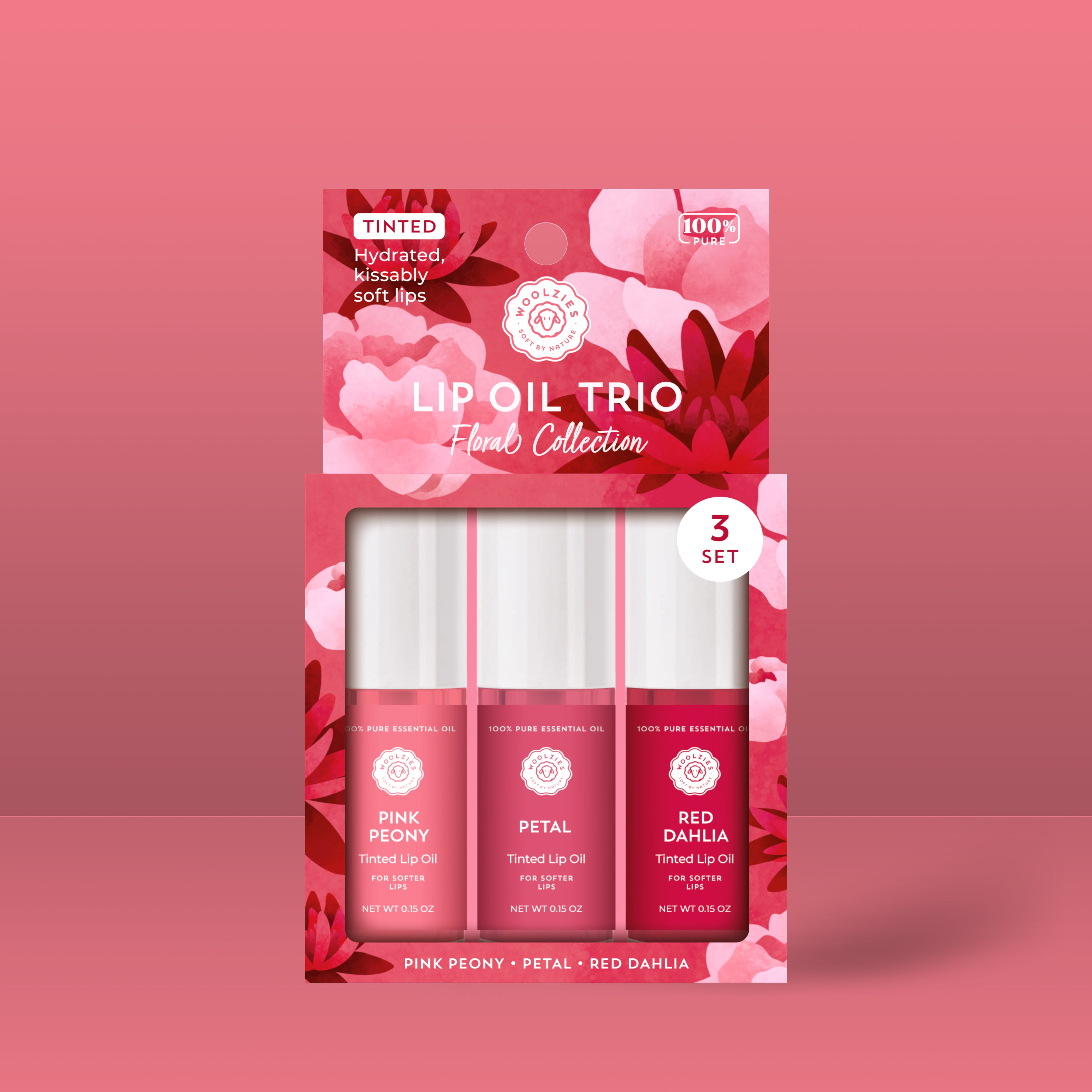 Floral Collection Tinted Lip OIL Trio – Woolzies.com